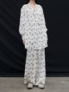 Mutedance 25 Spring/Summer Silk Bouquet Top Jacket MD-MD25SS126-HOARY MD25SS125